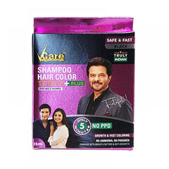 Hair Color Shampoo - Black (15 Ml) - VCare