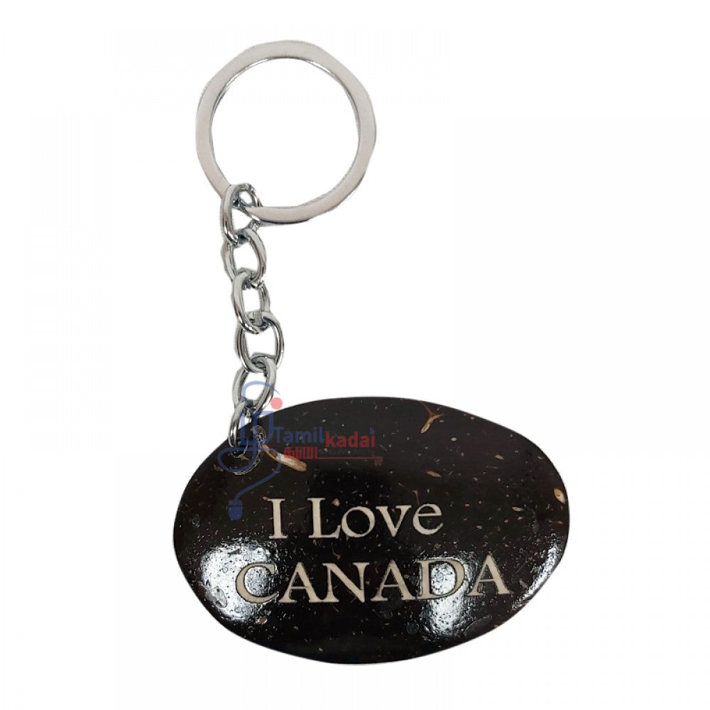 Coconut Shell Key Tag 2
