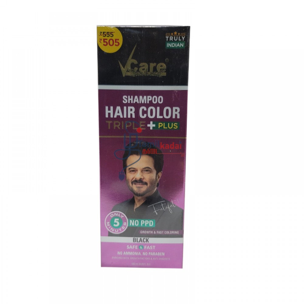 VCare Shampoo Hair Color (180 Ml)